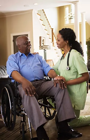 old man in wheelchair